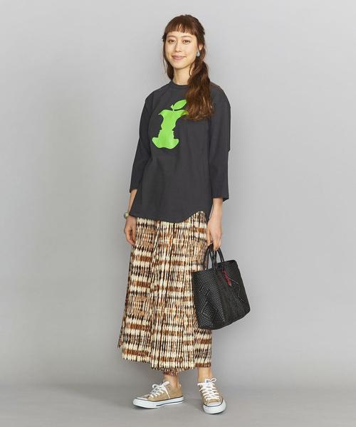 bibmilk（ビブミルク）の「＜bibmilk＞ベースボールTシャツо（Tシャツ/カットソー・レディース・ブラック/オフホワイト・MEDIUM）」の8枚目の写真