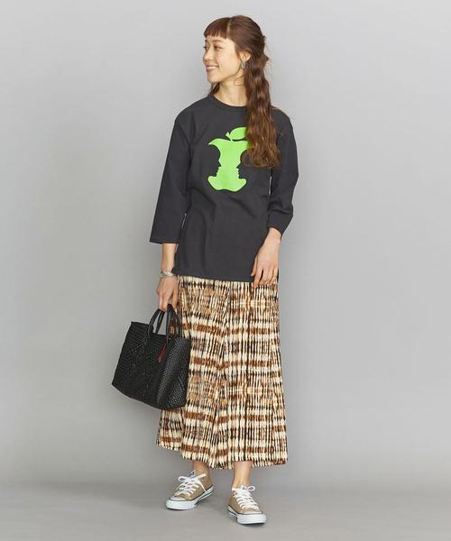 bibmilk（ビブミルク）の「＜bibmilk＞ベースボールTシャツо（Tシャツ/カットソー・レディース・ブラック/オフホワイト・MEDIUM）」の7枚目の写真