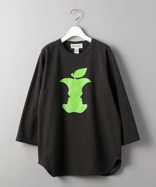 bibmilk（ビブミルク）の「＜bibmilk＞ベースボールTシャツо（Tシャツ/カットソー・レディース・ブラック/オフホワイト・MEDIUM）」の4枚目の写真