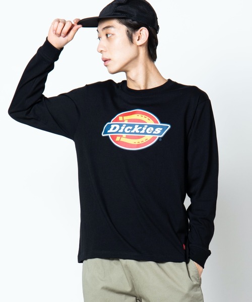 Dickies（ディッキーズ）の「∴WEGO/Dickies 別注ロゴプリントロンT（Tシャツ/カットソー・メンズ・ダークグリーン/ブラック/ホワイト・MEDIUM/LARGE）」の3枚目の写真