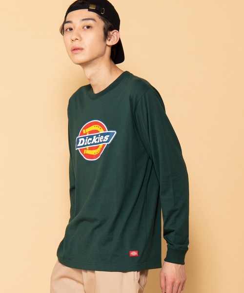 Dickies（ディッキーズ）の「∴WEGO/Dickies 別注ロゴプリントロンT（Tシャツ/カットソー・メンズ・ダークグリーン/ブラック/ホワイト・MEDIUM/LARGE）」の16枚目の写真