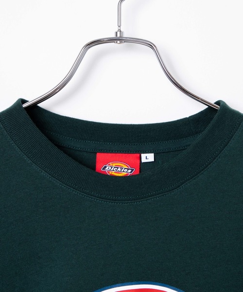 Dickies（ディッキーズ）の「∴WEGO/Dickies 別注ロゴプリントロンT（Tシャツ/カットソー・メンズ・ダークグリーン/ブラック/ホワイト・MEDIUM/LARGE）」の14枚目の写真