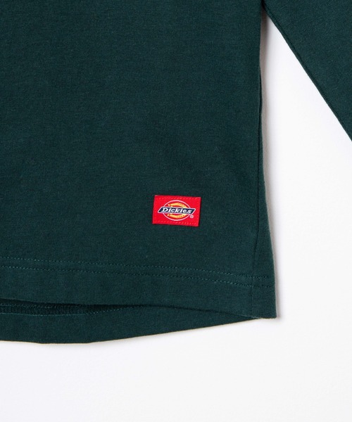 Dickies（ディッキーズ）の「∴WEGO/Dickies 別注ロゴプリントロンT（Tシャツ/カットソー・メンズ・ダークグリーン/ブラック/ホワイト・MEDIUM/LARGE）」の11枚目の写真