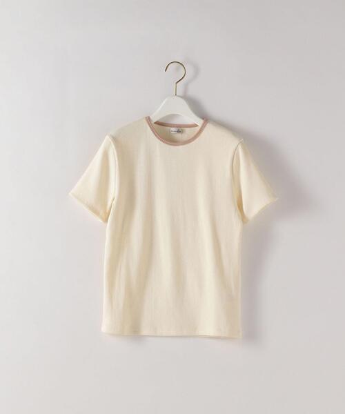 スティーヴンアラン STEVEN ALAN 半袖Tシャツ 8217-299-0283 オフホワイト×ベージュ STEVEN ALAN(スティーヴンアラン) 半袖Tシャツ8217-299-0283