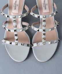 ヴァレンティノ ホワイトスタッズ付き ミュール 36 ヴァレンティノ ホワイトスタッズ付き ミュール 36