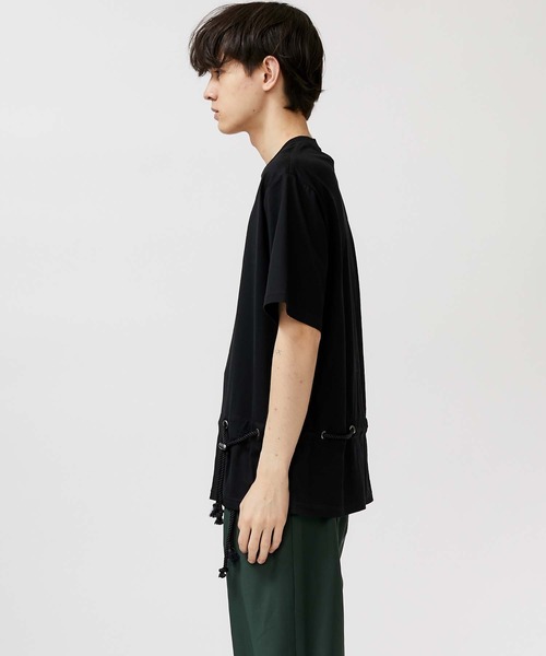 ETHOSENS】ストリングベルトティーシャツ（Tシャツ/カットソー