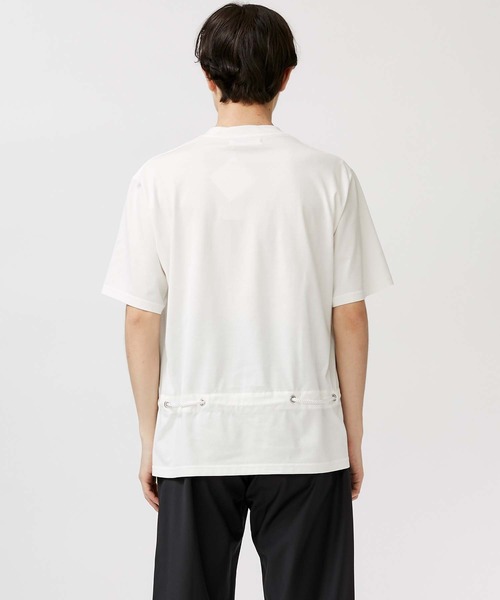 ETHOSENS（エトセンス）の「【ETHOSENS】ストリングベルトティーシャツ（Tシャツ/カットソー・メンズ・ホワイト/ブラック/サックスブルー・1/2/3）」の6枚目の写真