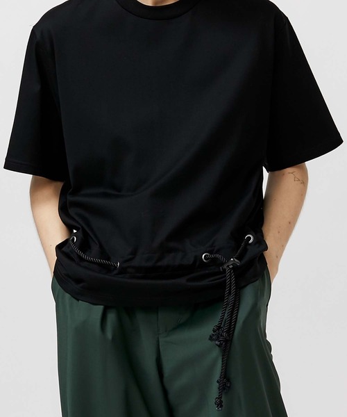 ETHOSENS】ストリングベルトティーシャツ（Tシャツ/カットソー