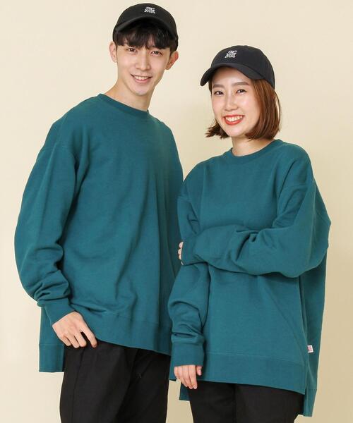 coen（コーエン）の「【WEB限定】USAコットンスウェットスリットクルーネックトレーナー#（スウェット・メンズ・ホワイト/ダークブラウン/ブラック/ライトピンク/ナチュラル/ターコイズブルー/ケリー/ダークグレー/ベージュ/ネイビー/その他1・X-LARGE/LARGE/MEDIUM/SMALL）」の7枚目の写真