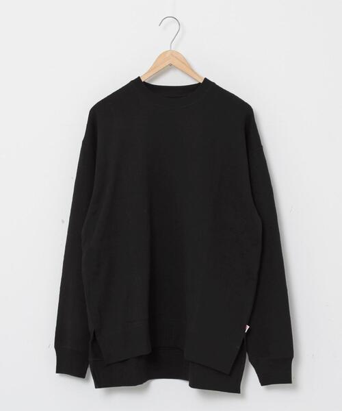 coen（コーエン）の「【WEB限定】USAコットンスウェットスリットクルーネックトレーナー#（スウェット・メンズ・ホワイト/ダークブラウン/ブラック/ライトピンク/ナチュラル/ターコイズブルー/ケリー/ダークグレー/ベージュ/ネイビー/その他1・X-LARGE/LARGE/MEDIUM/SMALL）」の3枚目の写真