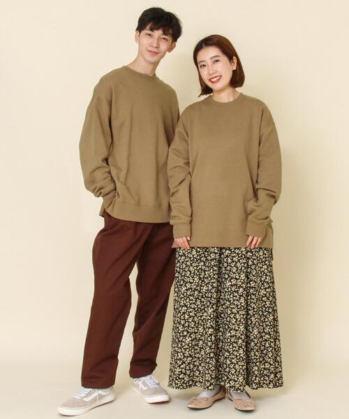 coen（コーエン）の「【WEB限定】USAコットンスウェットスリットクルーネックトレーナー#（スウェット・メンズ・ホワイト/ダークブラウン/ブラック/ライトピンク/ナチュラル/ターコイズブルー/ケリー/ダークグレー/ベージュ/ネイビー/その他1・X-LARGE/LARGE/MEDIUM/SMALL）」の20枚目の写真