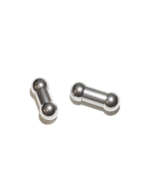 MORPH（モルフ）の「MORPH モルフ  バーベルボディーピアス 0ゲージ 8mm~10mm（ピアス（片耳用）・メンズ・シルバー・10/8）」の2枚目の写真