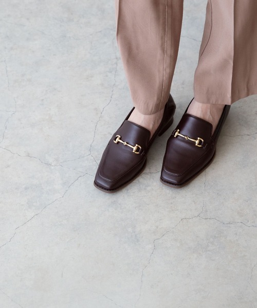 menue（メヌエ）の「スクエアトゥビットローファー（ローファー・レディース・ブラック/ブラウン系その他/アイボリー/ダークブラウン/ダークグリーン/グレイッシュベージュ/オフホワイト/キャメル・XS/M/LL/3L/S/L/SS）」の10枚目の写真