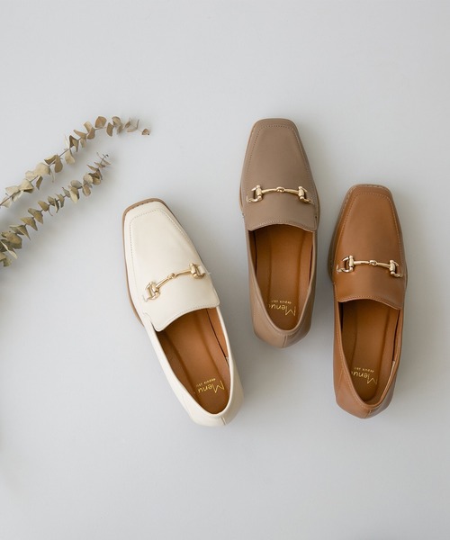 menue（メヌエ）の「スクエアトゥビットローファー（ローファー・レディース・ブラック/ブラウン系その他/アイボリー/ダークブラウン/ダークグリーン/グレイッシュベージュ/オフホワイト/キャメル・XS/M/LL/3L/S/L/SS）」の22枚目の写真