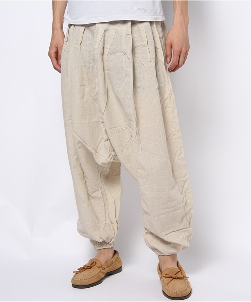 チャイハネ（チャイハネ）の「【チャイハネ】カダルサルエルパンツ（ユニセックス）（その他パンツ・メンズ・ブラック/オフホワイト/カーキ/グレー/レッド/パープル/ブラウン/ベージュ/ブルー/ダークパープル/ターコイズブルー/グリーン系その他・FREE）」の2枚目の写真