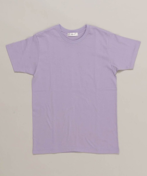 ANGIE(アンジー)の「コットン無地クルーネックTシャツ(半袖)(Tシャツ/カットソー・レディース・ブラック/オフホワイト/ライトパープル/ライトベージュ・SMALL/MEDIUM)」の13枚目の写真