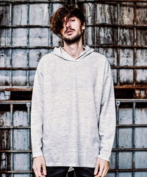 【NO ID.】Herringbone Jersey Big Parka / ヘリンボーン ジャージー ビッグ パーカ