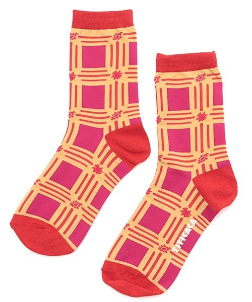 チチカカ（チチカカ）の「ナバホ＆スクエアパターンソックス 23-25cm（ソックス/靴下・レディース・ブラック/レッド/グリーン・FREE）」の10枚目の写真