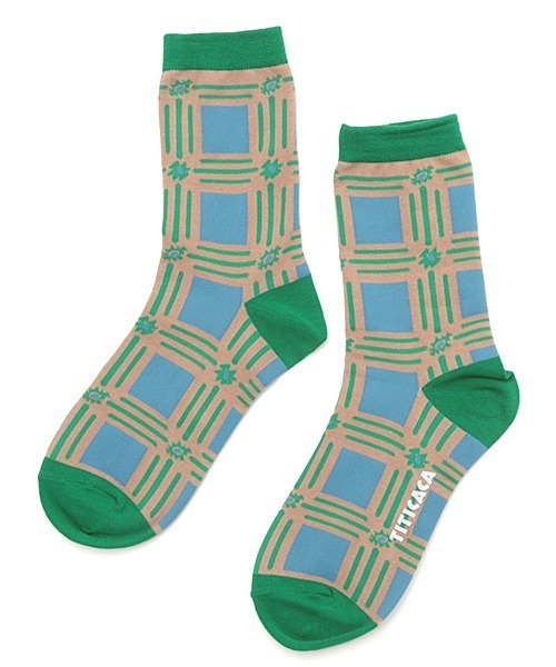 チチカカ（チチカカ）の「ナバホ＆スクエアパターンソックス 23-25cm（ソックス/靴下・レディース・ブラック/レッド/グリーン・FREE）」の11枚目の写真