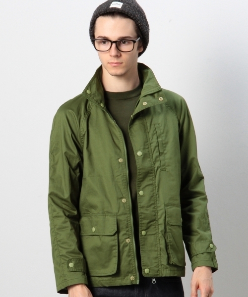 coen（コーエン）の「ツイルスタンドジップアーミージャケット（ミリタリージャケット・メンズ・ネイビー/オリーブ/ダークグレー・LARGE/X-LARGE/MEDIUM/SMALL）」の2枚目の写真