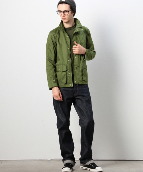 coen（コーエン）の「ツイルスタンドジップアーミージャケット（ミリタリージャケット・メンズ・ネイビー/オリーブ/ダークグレー・LARGE/X-LARGE/MEDIUM/SMALL）」の17枚目の写真