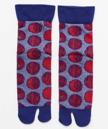 カヤ | 【カヤ】涼しさ、さらり 鹿の子編み足袋型くつ下23～25cm 水玉模様(ソックス/靴下)