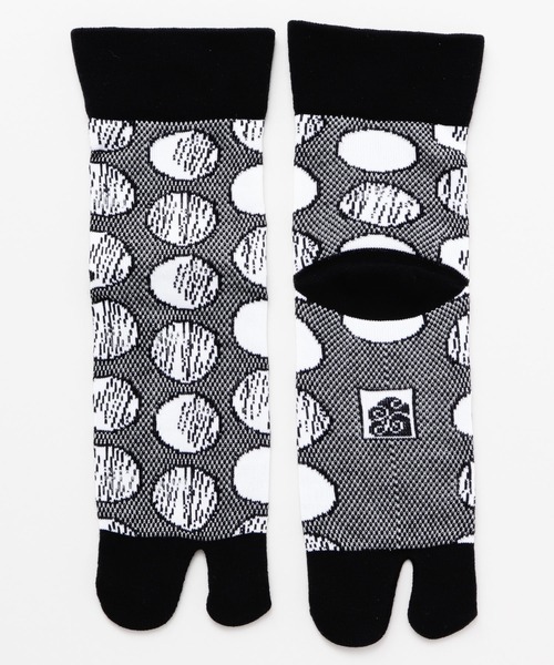 カヤ（カヤ）の「【カヤ】涼しさ、さらり 鹿の子編み足袋型くつ下23～25cm 水玉模様（ソックス/靴下・レディース・ブルー/ブラック/ネイビー・FREE）」の9枚目の写真