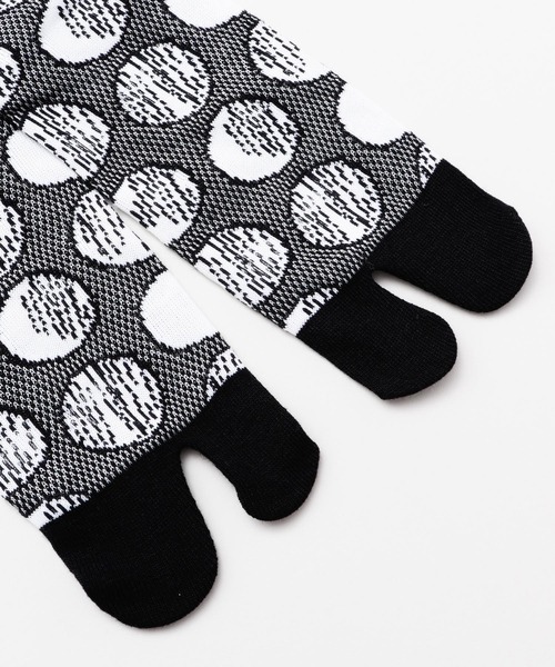 カヤ（カヤ）の「【カヤ】涼しさ、さらり 鹿の子編み足袋型くつ下23～25cm 水玉模様（ソックス/靴下・レディース・ブルー/ブラック/ネイビー・FREE）」の11枚目の写真