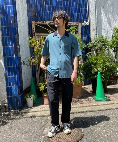 CIAOPANIC（チャオパニック）の「TRストレッチツイル襟切り替え