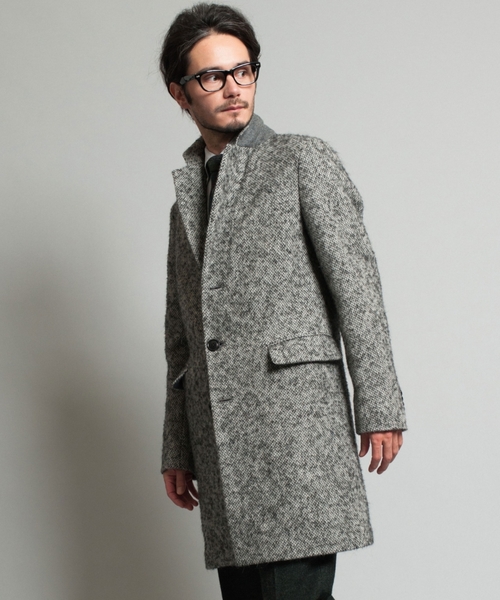 green label relaxing(グリーンレーベルリラクシング)の「□WOOL/ALPCA RING チェスターコート ◆(チェスターコート・メンズ・ダークグレー/ネイビー・X-LARGE/SMALL/MEDIUM/LARGE)」の2枚目の写真