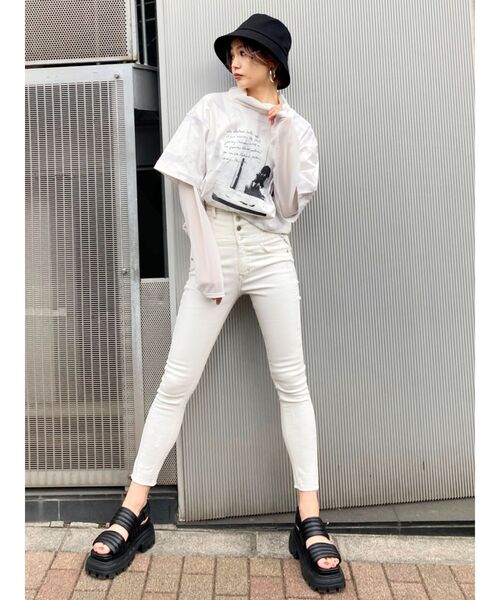 EMODA USEDヘムカットハイウエストパギンス EMODA（エモダ）の「USEDヘムカットハイウエストパギンス