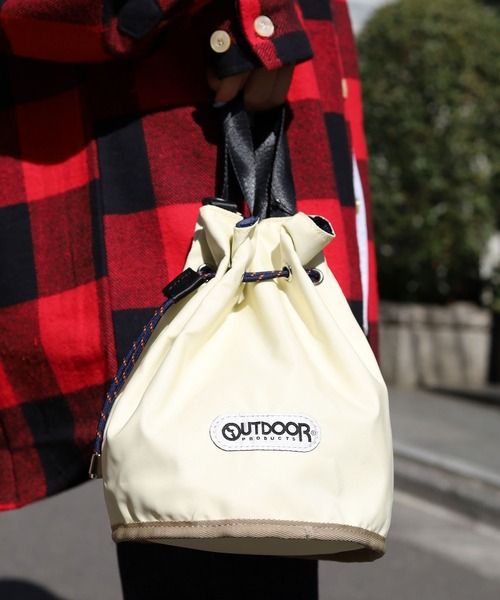 OUTDOOR PRODUCTS（アウトドアプロダクツ）の「OUTDOOR PRODUCTS/アウトドアプロダクツ MIRAMAR BAG バック 巾着バック ショルダーバック ミニ（ショルダーバッグ・メンズ・アイボリー/ブラック/レオパード・FREE）」の14枚目の写真