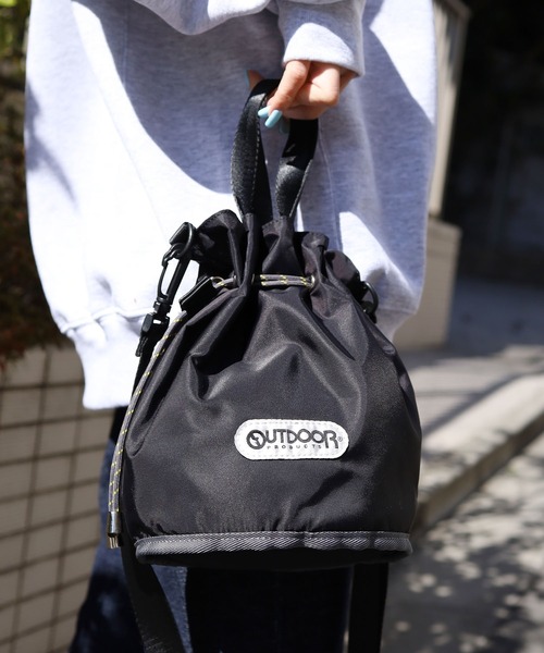 OUTDOOR PRODUCTS（アウトドアプロダクツ）の「OUTDOOR PRODUCTS/アウトドアプロダクツ MIRAMAR BAG バック 巾着バック ショルダーバック ミニ（ショルダーバッグ・メンズ・アイボリー/ブラック/レオパード・FREE）」の17枚目の写真