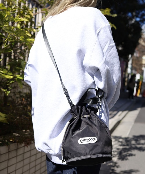 OUTDOOR PRODUCTS（アウトドアプロダクツ）の「OUTDOOR PRODUCTS/アウトドアプロダクツ MIRAMAR BAG バック 巾着バック ショルダーバック ミニ（ショルダーバッグ・メンズ・アイボリー/ブラック/レオパード・FREE）」の13枚目の写真