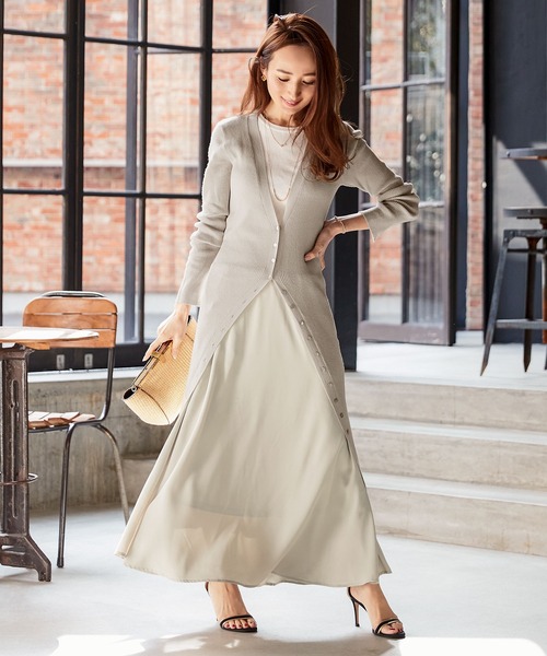 KOBE LETTUCE(コウベレタス)の「2タイプシアーリブニットカーディガン(カーディガン/ボレロ・レディース・ホワイト系その他/ブルー系その他/ベージュ/ミント/グレー/ライトブルー/ベージュ系その他/ホワイト系その他2/グリーン系その他/グレー系その他・1/2)」の16枚目の写真