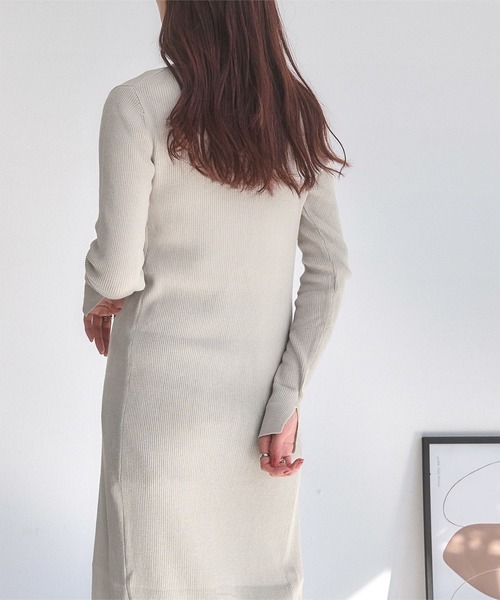 KOBE LETTUCE(コウベレタス)の「2タイプシアーリブニットカーディガン(カーディガン/ボレロ・レディース・ホワイト系その他/ブルー系その他/ベージュ/ミント/グレー/ライトブルー/ベージュ系その他/ホワイト系その他2/グリーン系その他/グレー系その他・1/2)」の14枚目の写真