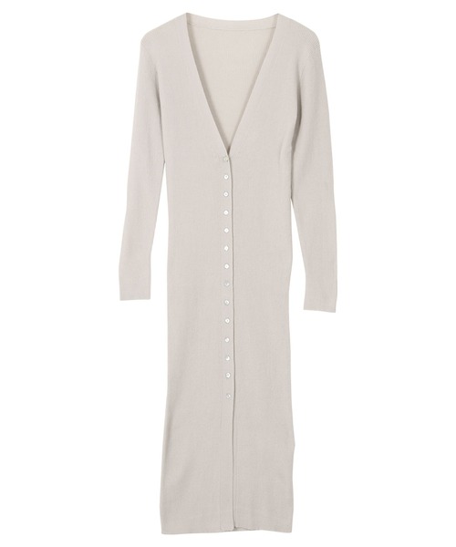 KOBE LETTUCE(コウベレタス)の「2タイプシアーリブニットカーディガン(カーディガン/ボレロ・レディース・ホワイト系その他/ブルー系その他/ベージュ/ミント/グレー/ライトブルー/ベージュ系その他/ホワイト系その他2/グリーン系その他/グレー系その他・1/2)」の19枚目の写真