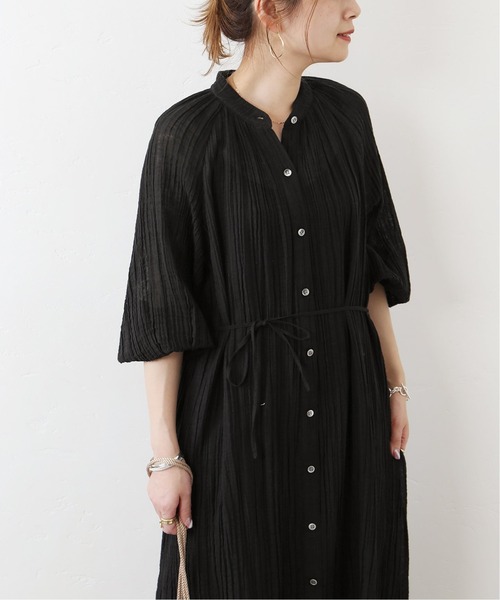 JOURNAL STANDARD（ジャーナルスタンダード）の「コットン麻ヨウリュウワンピース◆（ワンピース・レディース・ブラック/オレンジ・FREE）」の3枚目の写真