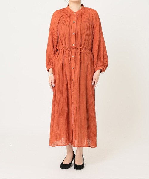 JOURNAL STANDARD（ジャーナルスタンダード）の「コットン麻ヨウリュウワンピース◆（ワンピース・レディース・ブラック/オレンジ・FREE）」の15枚目の写真