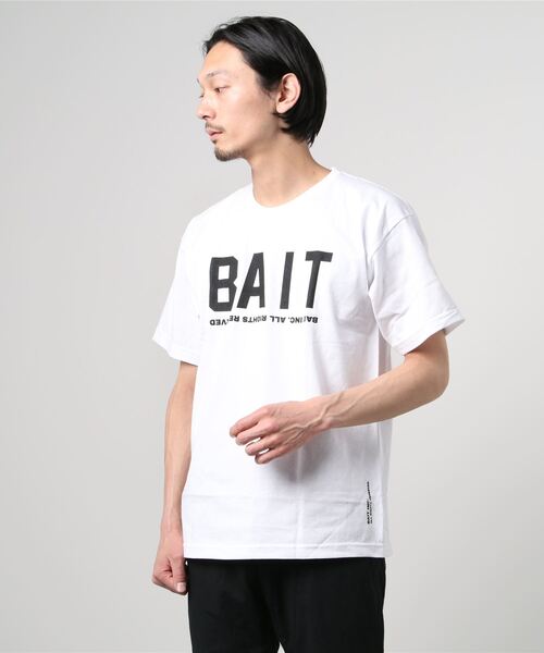 BAIT（ベイト）の「【2104_BAT】BAIT LOGOTYPE TEE（Tシャツ/カットソー・メンズ・ホワイト/ブラック・SMALL/MEDIUM/LARGE/X-LARGE/XX-LARGE）」の7枚目の写真