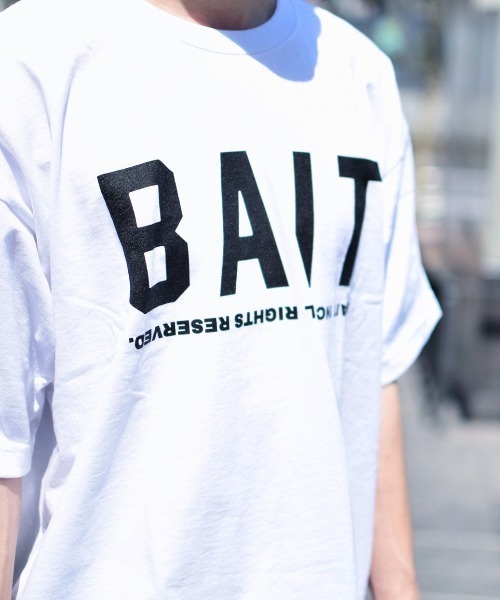 BAIT（ベイト）の「【2104_BAT】BAIT LOGOTYPE TEE（Tシャツ/カットソー・メンズ・ホワイト/ブラック・SMALL/MEDIUM/LARGE/X-LARGE/XX-LARGE）」の10枚目の写真