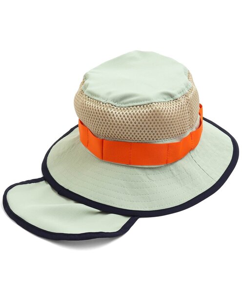 Ampersand（アンパサンド）の「/メッシュ使いアウトドアハット（ハット・キッズ・ピンク/イエロー/サックスブルー/ブルー・48/54/52/50/56）」の15枚目の写真