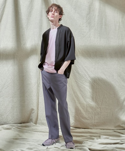 EMMA CLOTHES(エマクローズ)の「トロミオーバーサイズドルマン VネックスキッパーS/Sシャツ フハクカーディガン EMMA CLOTHES(カーディガン/ボレロ・メンズ・ネイビー/ブラック/グリーン系その他/ライトグレー/ブルー系その他/ベージュ・M/L)」の18枚目の写真