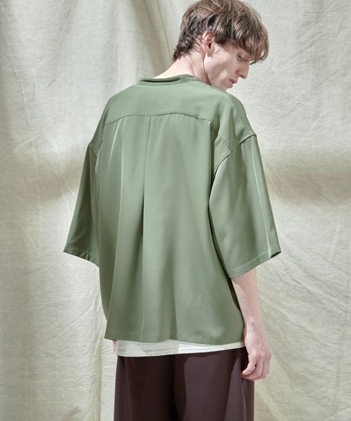 EMMA CLOTHES(エマクローズ)の「トロミオーバーサイズドルマン VネックスキッパーS/Sシャツ フハクカーディガン EMMA CLOTHES(カーディガン/ボレロ・メンズ・ネイビー/ブラック/グリーン系その他/ライトグレー/ブルー系その他/ベージュ・M/L)」の14枚目の写真