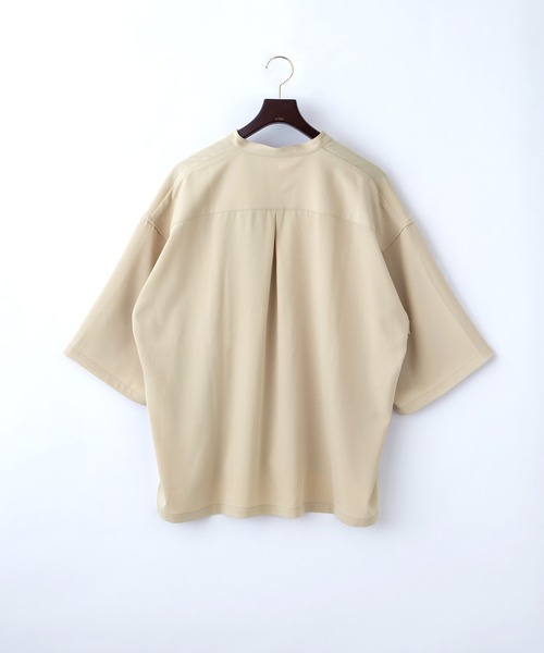 EMMA CLOTHES(エマクローズ)の「トロミオーバーサイズドルマン VネックスキッパーS/Sシャツ フハクカーディガン EMMA CLOTHES(カーディガン/ボレロ・メンズ・ネイビー/ブラック/グリーン系その他/ライトグレー/ブルー系その他/ベージュ・M/L)」の8枚目の写真