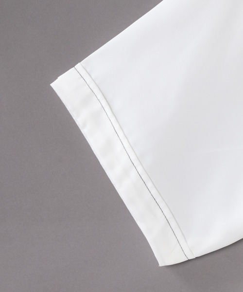 SITRY（シトリー）の「Silky Drape Half sleeve CPO  Open color Shirt/シルキードレープ ハーフスリーブ CPO オープンカラーシャツ（シャツ/ブラウス・メンズ・グレイッシュベージュ/ホワイト/ブラック/サックスブルー/グリーン/モカ/ダークグリーン/オフホワイト・M/L）」の21枚目の写真