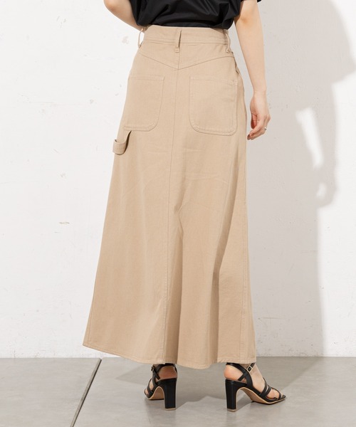 prose verse(プロズヴェール)の「フロントスリットロングスカート(スカート・レディース・オフホワイト/ベージュ/グリーン・フリ-)」の14枚目の写真