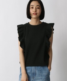 LOWRYS FARM | ソデフリルＳＳ　947038(Tシャツ/カットソー)