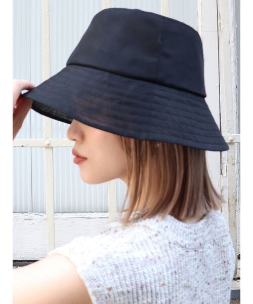 MURUA（ムルーア）の「シアーバケットハット（ハット・レディース・ブラック/モカ・FREE）」の2枚目の写真