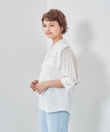 cepo | ハシゴレース　セーラーカラーブラウス(シャツ/ブラウス)